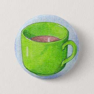 Tee in grüner Taste Button