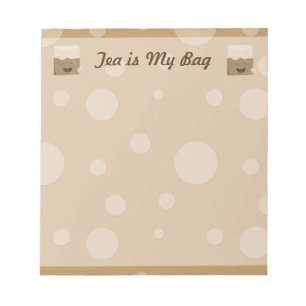 Tee ist meine Tasche Notizblock