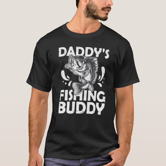 Tee Junger Fischer  Daddys Angelfreund (Vorderseite)