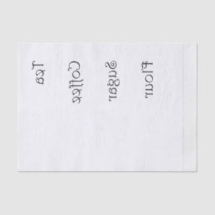 Tee-Kaffeemehl umkehren Zucker Seidenpapier