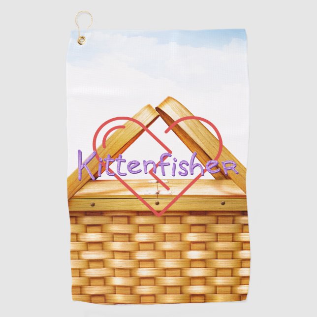 TEE Kittenfisher Golfhandtuch (Vorderseite)