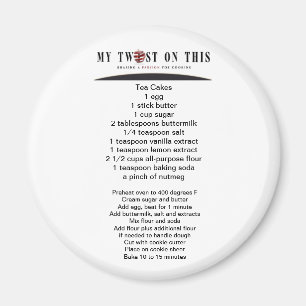 Tee-Kuchen-Rezept-Magnet ™ Magnet