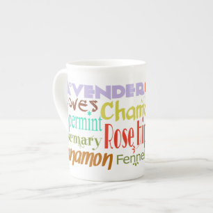 Tee-Liebhaber Natürliche Kräuter & Gewürze Bone Ch Prozellantasse