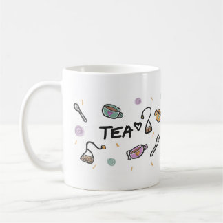 Tee-Liebhaber-Tasse, Illustration Kaffeetasse