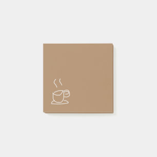 Tee liebt Kaffee Liebhaber der modernen einfachen Post-it Klebezettel
