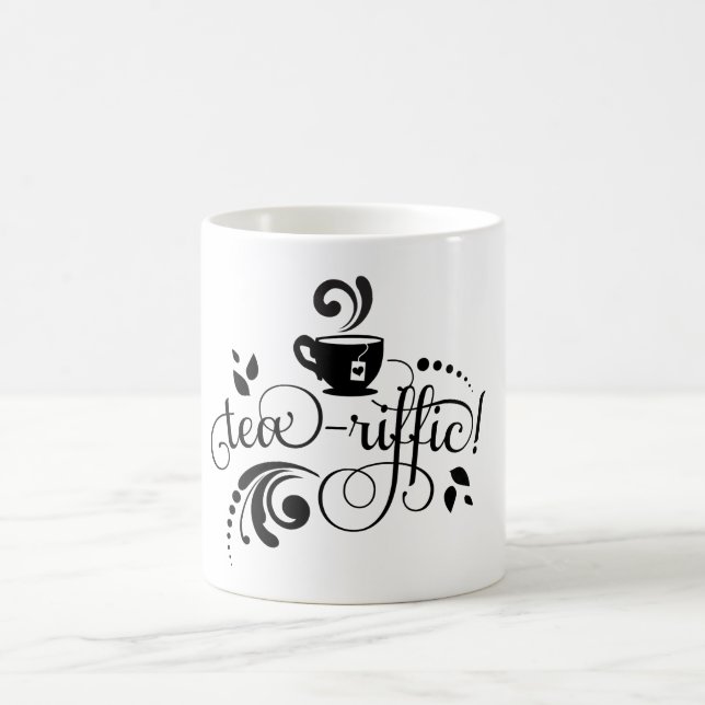 Tee Lover, Tea Drinker, Tee-Tasse, Typografie Kaffeetasse (Mittel)