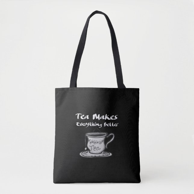 Tee-Lover-Zitat - Tee macht alles besser (Vorderseite)