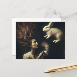 Tee mit dem Hasen Postkarte