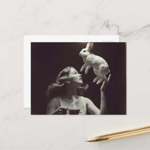 Tee mit dem sonnigen Schwarz und Weiß Postkarte