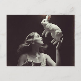 Tee mit dem sonnigen Schwarz und Weiß Postkarte