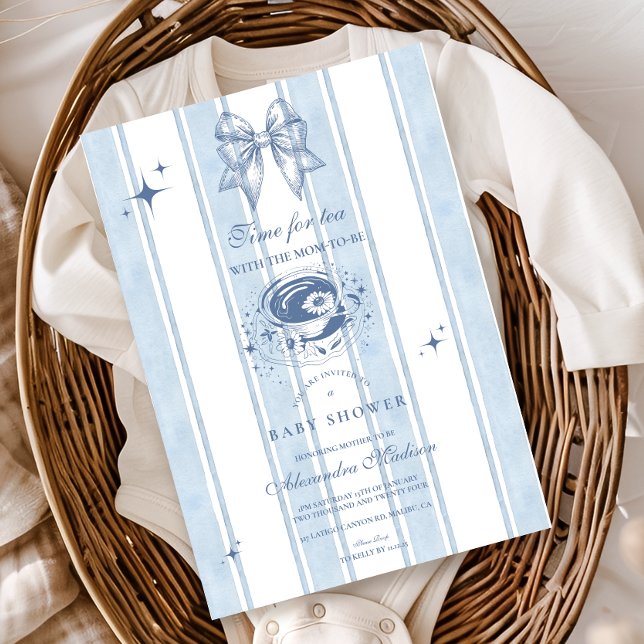 Tee mit der Mama, Babydusche zu sein Einladung (Von Creator hochgeladen)