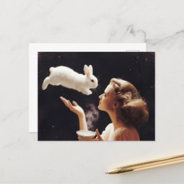 Tee mit der sonnigen Surreal Postkarte