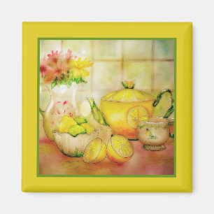 Tee mit Zitrone Magnet