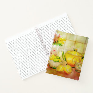 Tee mit Zitrone Notizbuch