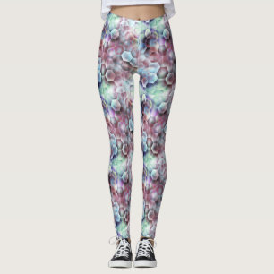 Tee Moderne rosa Rose Blue Gray Gray Pastel Lights Leggings