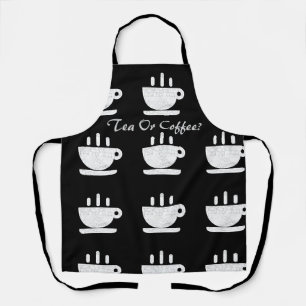 Tee oder Kaffee? Schwarz Schürze
