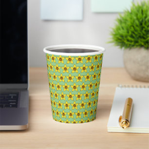 Tee oder Kaffee ? Stapelpapiergruppen Pappbecher