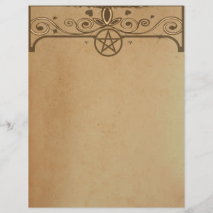 TEE-PAPIER-Pentagramm verzauberter Letterhead