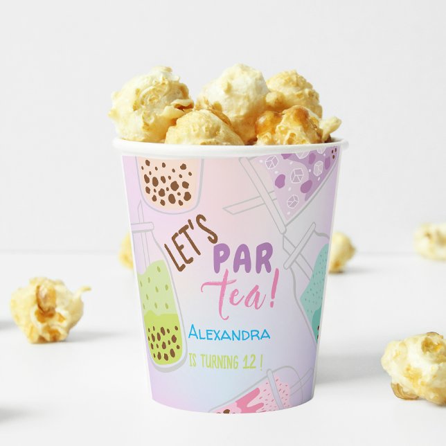 Tee par bobba tea Geburtstag Pappbecher (Von Creator hochgeladen)