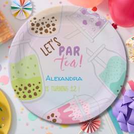 Tee par bobba tea Geburtstag Pappteller