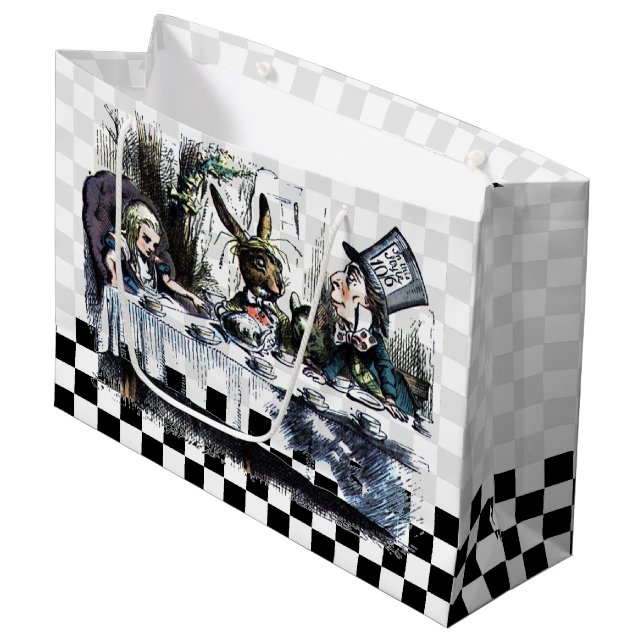 Tee Party 2 Große Geschenktüte (Vorderseite Schrägansicht)