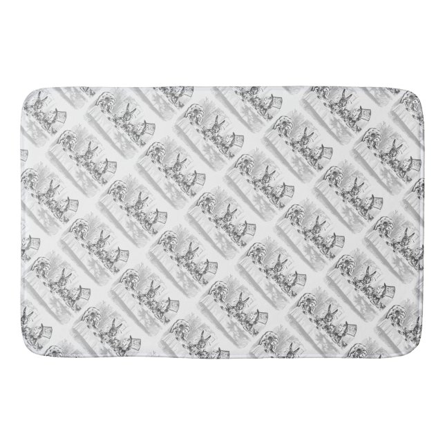 Tee-Party-Alice im Wunderland Themed Bath Mat Badematte (Vorderseite)