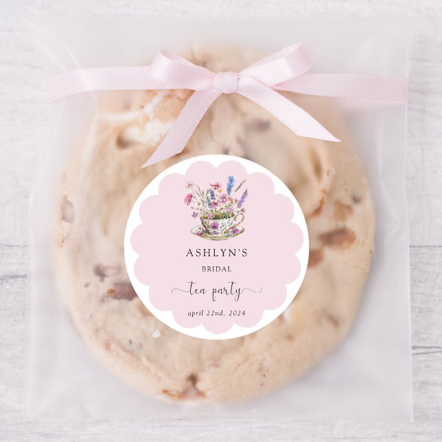 Tee-Party-Aufkleber aus Brautparty Runder Aufkleber (Von Creator hochgeladen)