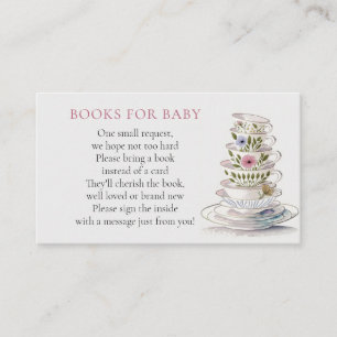 Tee-Party Babyduschbuch für Baby Begleitkarte