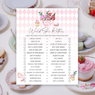 Tee-Party-Babydusche würde sie eher spielen