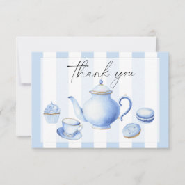 Tee-Party-Blume Babydusche Danke