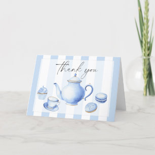 Tee-Party-Blume Babydusche Danke