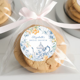 Tee-Party-Brautparty Runder Aufkleber