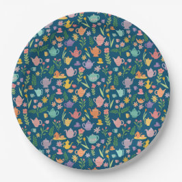 Tee Party Bridal Ostern Geburtstag Frühlingsflora Pappteller