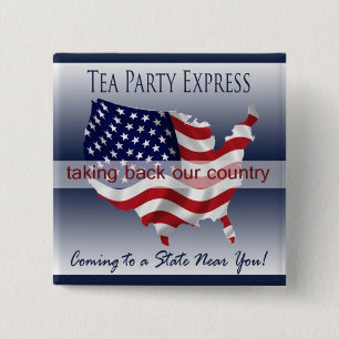 Tee-Party-Eilknopf Button