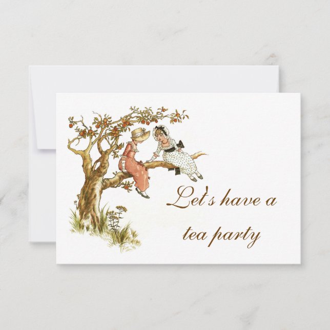Tee-Party Einladung (Vorderseite)