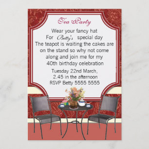 Tee-Party Einladung
