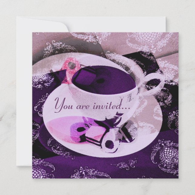 Tee-Party Einladung (Vorderseite)