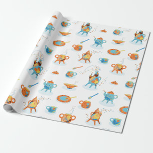 Tee-Party. Geschenkpapier