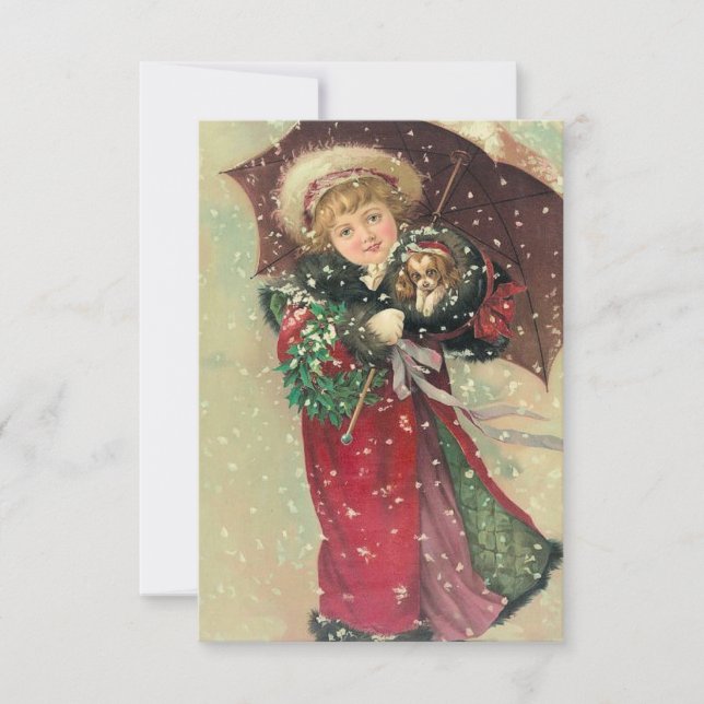 Tee-Party im Oma-Haus zu Weihnachten Einladung (Vorderseite)