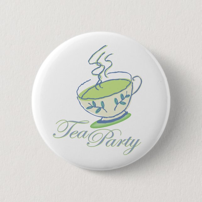 Tee-Party-Knopf Button (Vorderseite)