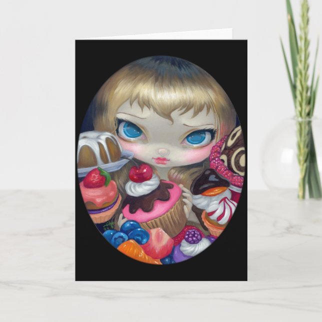 "Tee-Party-Leckereien" Grußkarte Karte (Vorderseite)