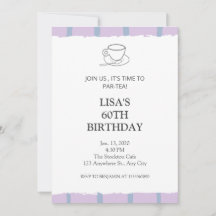 Tee Party leicht lila Par-Tee 60. Geburtstag