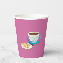 Tee-Party Papier Geburtstagsparty Cups