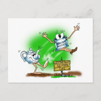 Tee-Party Postkarte
