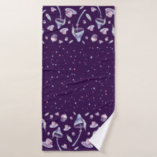 Tee-Party Rosa und Blau Badehandtuch