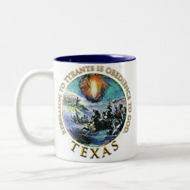 Tee-Party-Tasse George Washington Texas Zweifarbige Tasse
