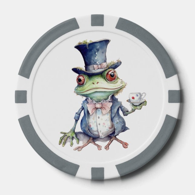 Tee-Party-Toad in Top Hat Pokerchips (Vorderseite)
