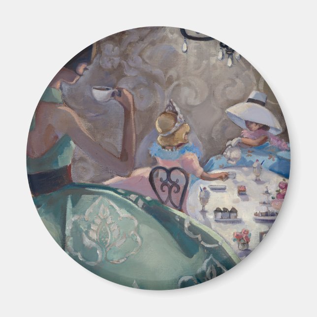 Tee-Party von Trish Biddle Magnet (Vorne)