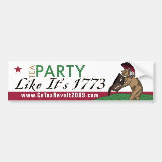 Tee-Party wie es ist Autoaufkleber 1773