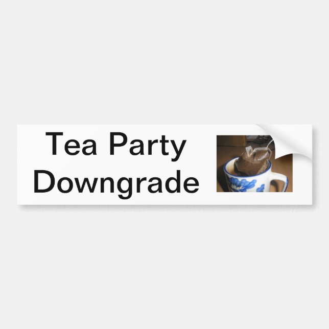 "Tee-Partydowngrade-" Autoaufkleber (Vorne)